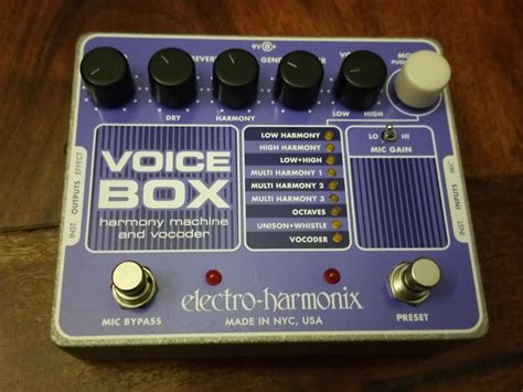 electro harmonix voice box or roland vt-3|voicetone harmonizer pedals.